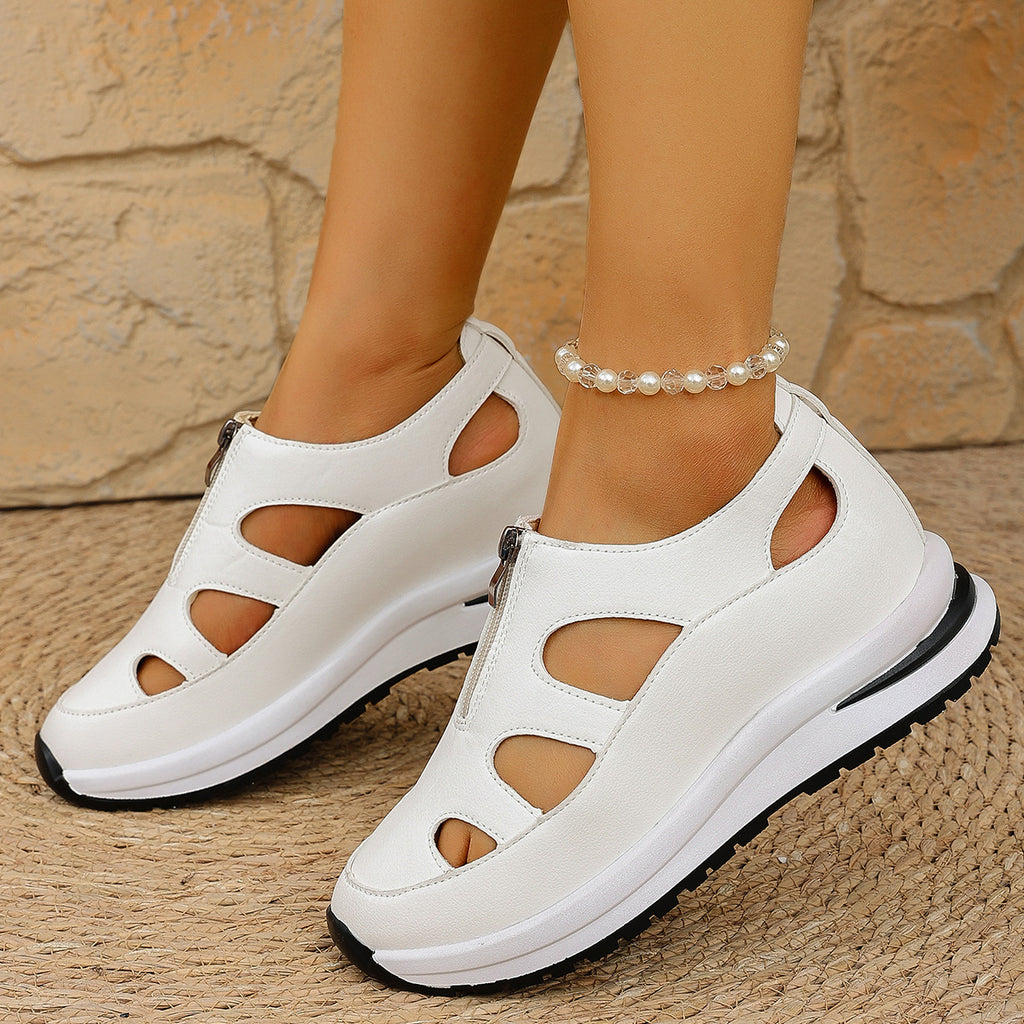 Sarah Express Chunky Sole Baotou Cutout Sandals
