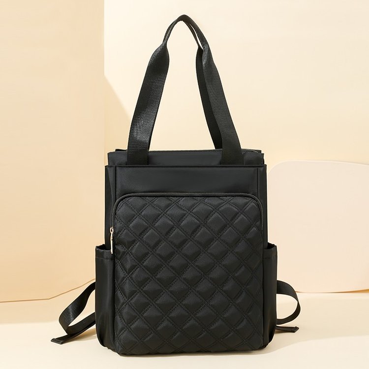 Sarah Express Embroidered Diamond Pattern Oxford Cloth Backpack