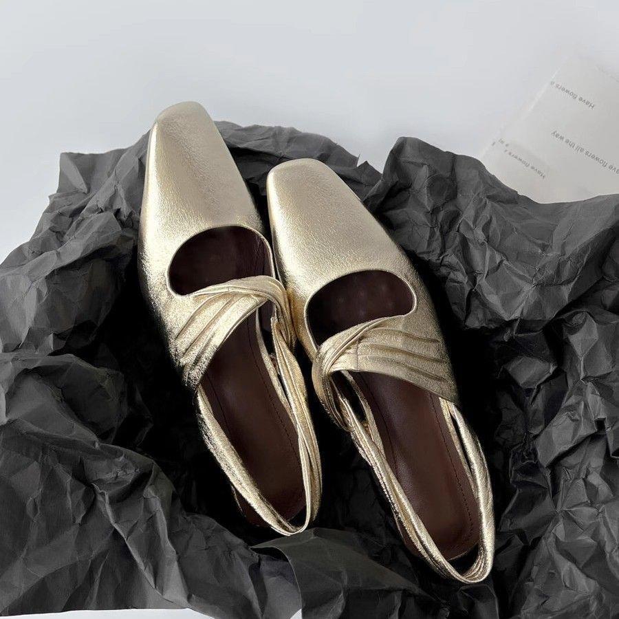 Sarah Express Retro Square-Toe Cutout Chunky Heel Pumps