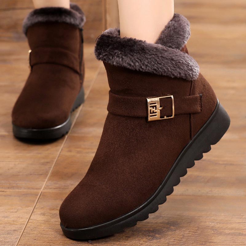 Sarah Express Plush Lined Winter Ankle Snow Boots
