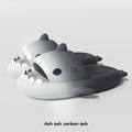 Sarah Express Gradient Shark Cartoon EVA Home Slides Grey Charcoal Ash