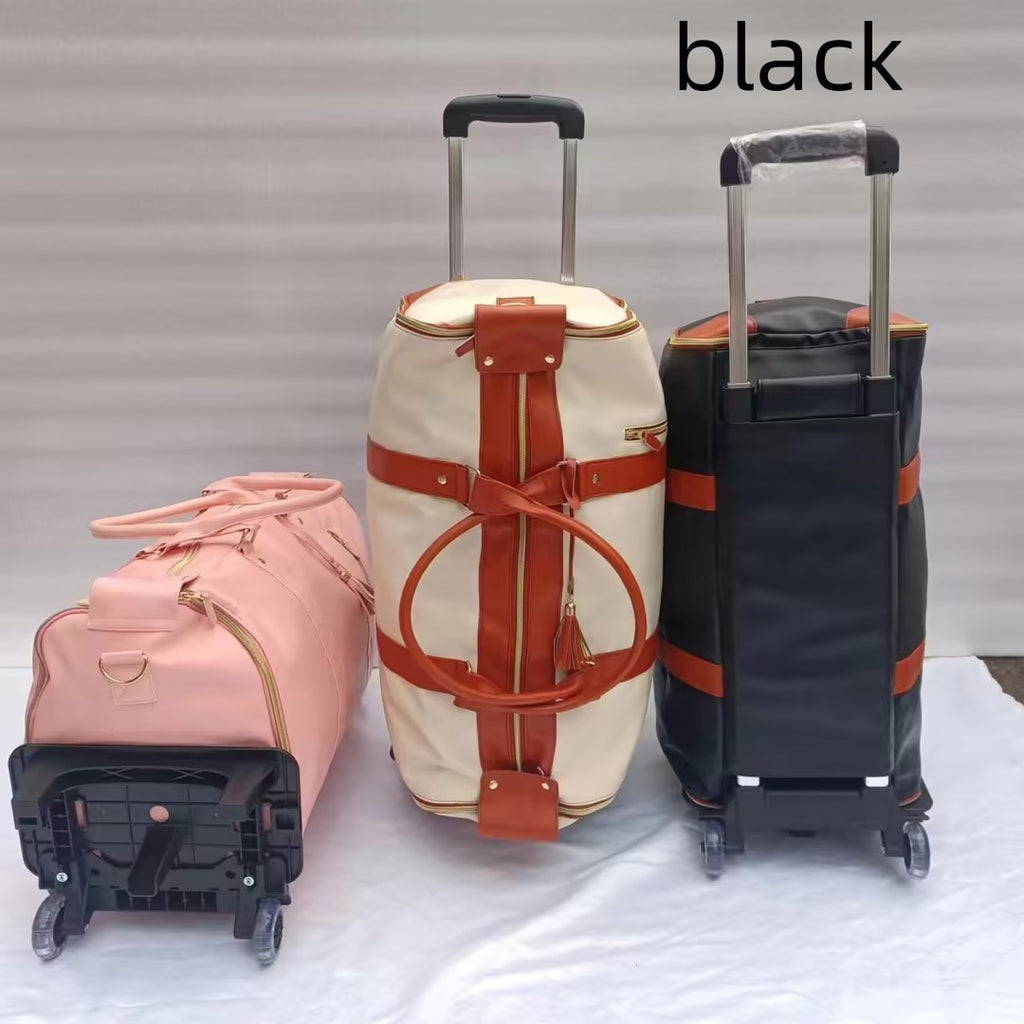 Sarah Express Convertible Rolling Travel Garment Duffel Bag