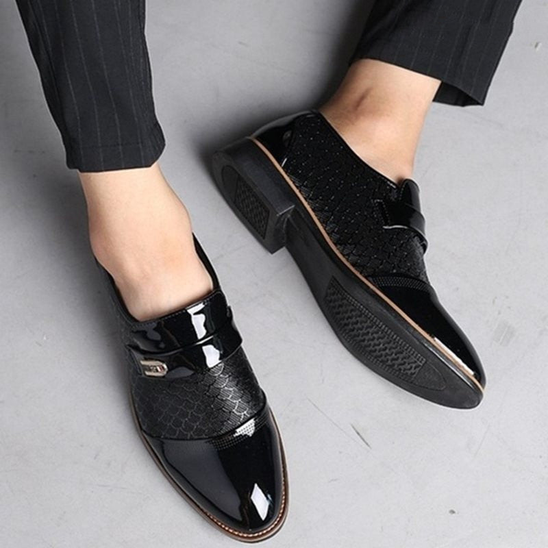 Sarah Express Men's Patterned Office Dress Flats