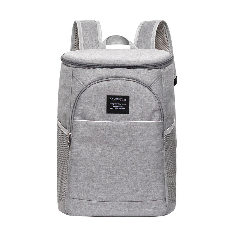 Sarah Express Large Capacity Insulated Picnic Cooler Backpack Grey