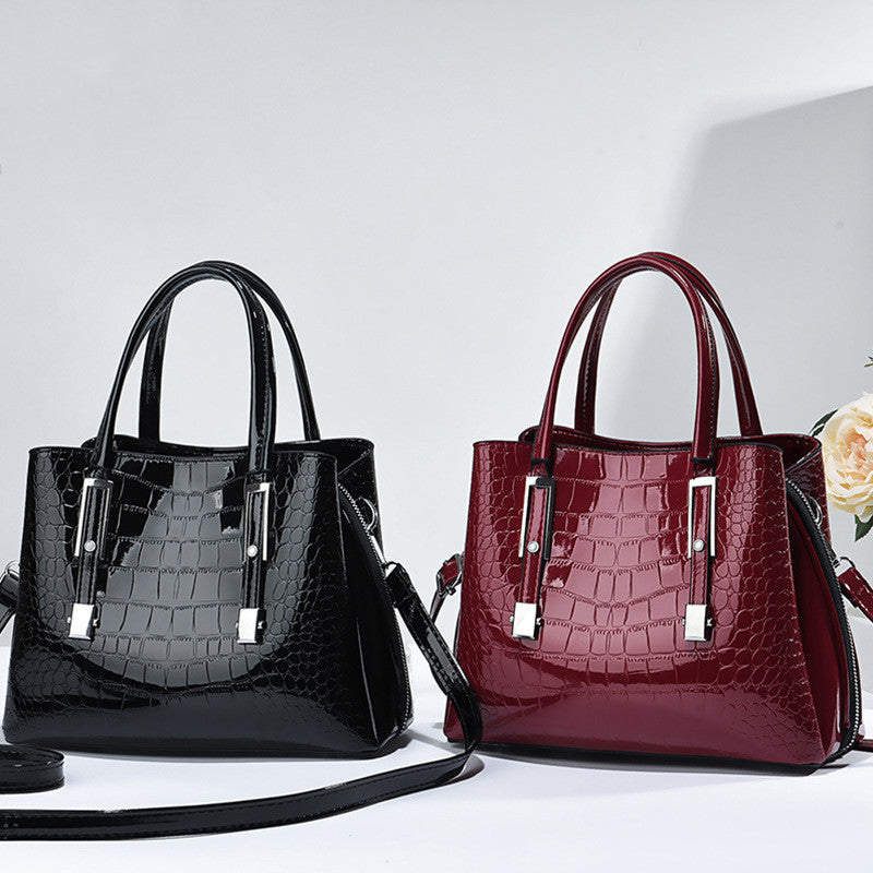 Sarah Express Crocodile Pattern Bucket Style Crossbody Bag