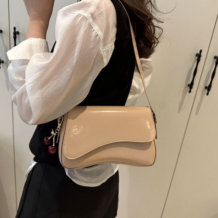 Sarah Express Minimalist PU Leather Square Shoulder Bag