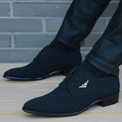 Sarah Express Pointed Toe Microfiber Leather Martin Boots