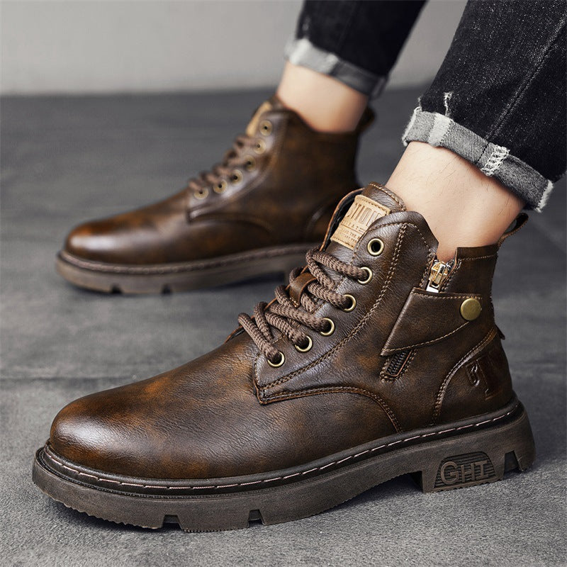 Sarah Express Retro British Style Men's Martin Boots