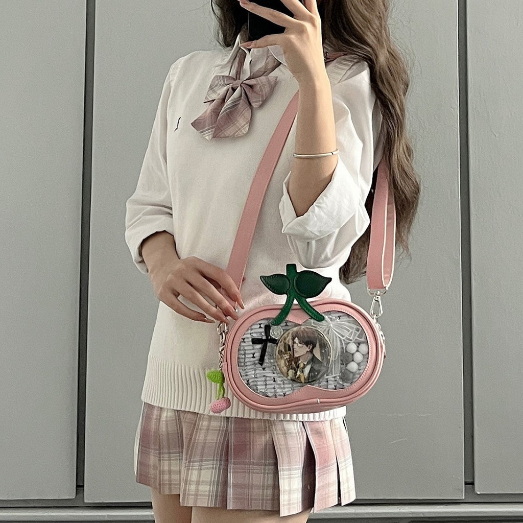 Sarah Express Cute Mini Oval Patchwork Crossbody Bag