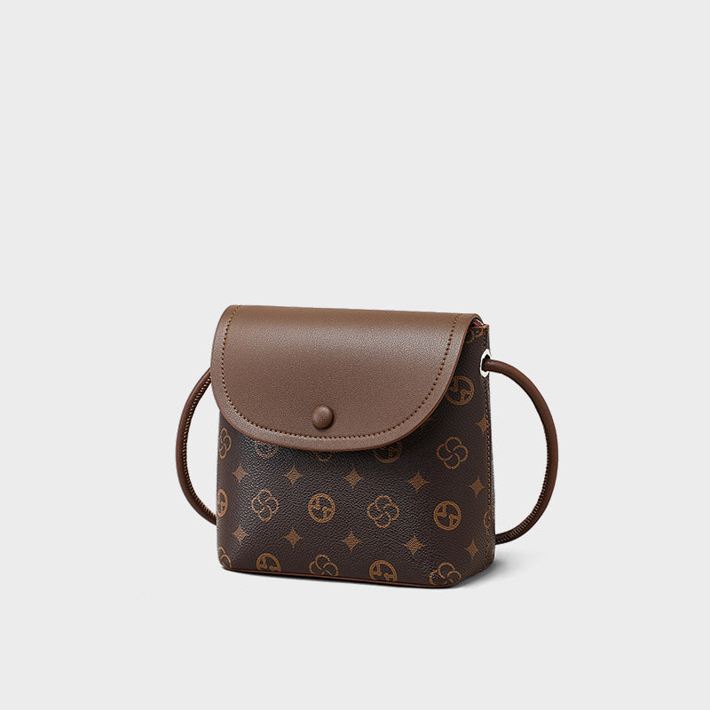 Sarah Express Patchwork Synthetic Leather Bucket Shoulder Bag