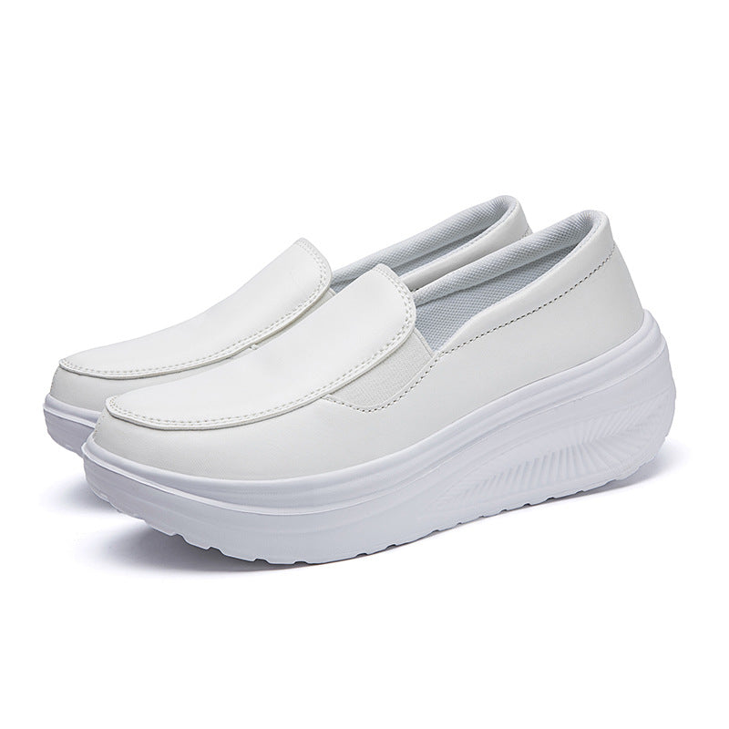 Sarah Express Women's Platform Wedge Loafer Sneakers