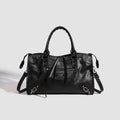 Sarah Express Studded Biker Crossbody Shoulder Bag Black