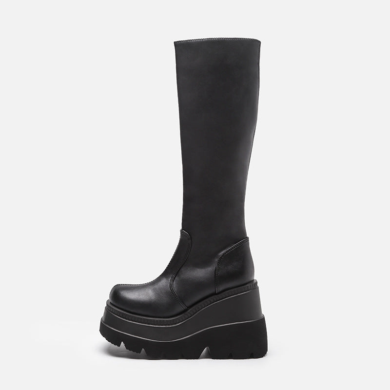 Sarah Express Gothic Platform Biker Boots