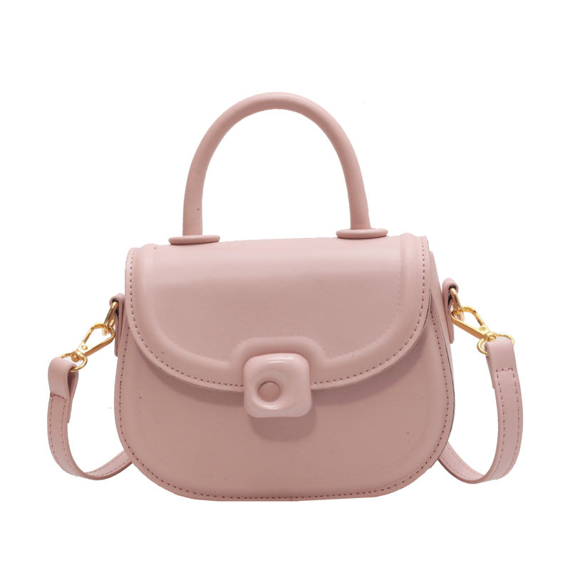 Sarah Express Minimalist Round PU Leather Crossbody Bag