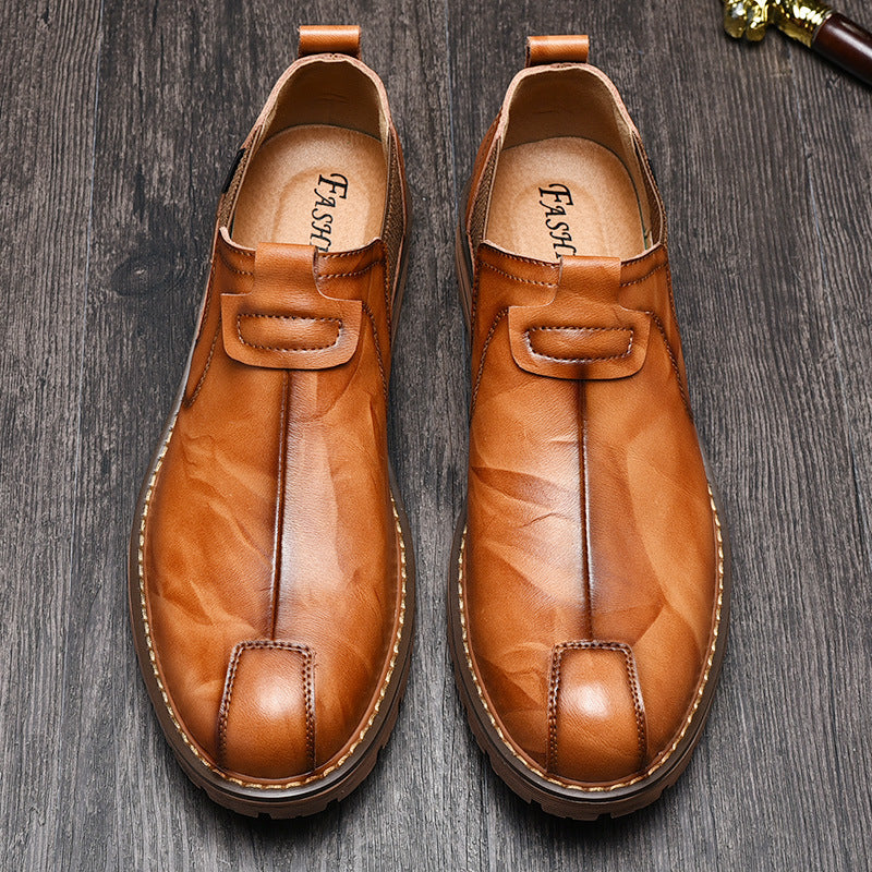 Sarah Express Casual Leather Slip-On Loafers