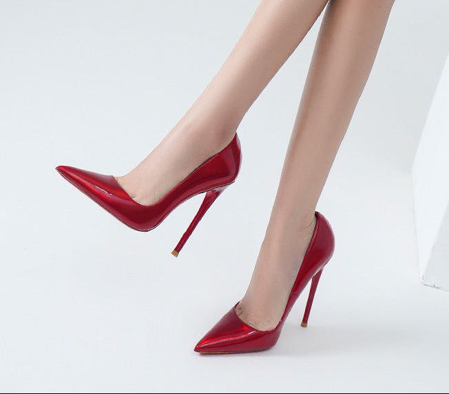 Sarah Express Pointed Toe Stiletto Pumps Red Sole