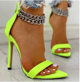 Sarah Express Open-Toe Stiletto Sandals Fish Mouth Heel