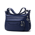 Sarah Express Multi-Pocket Messenger Crossbody Work Bag Dark blue