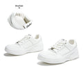 Sarah Express Chunky Sole Lace-Up Flat Sneakers Beige