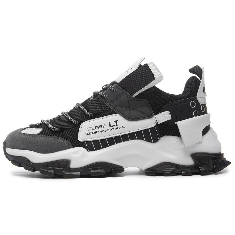 Men's Breathable Mesh Casual Lace-Up Sneakers – lace-up detail alternate view 6