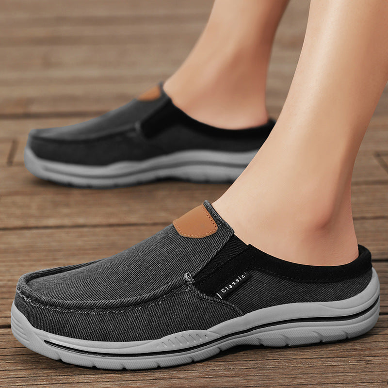 Men's Casual Canvas Slip-On Mules – product detail alternate view 3