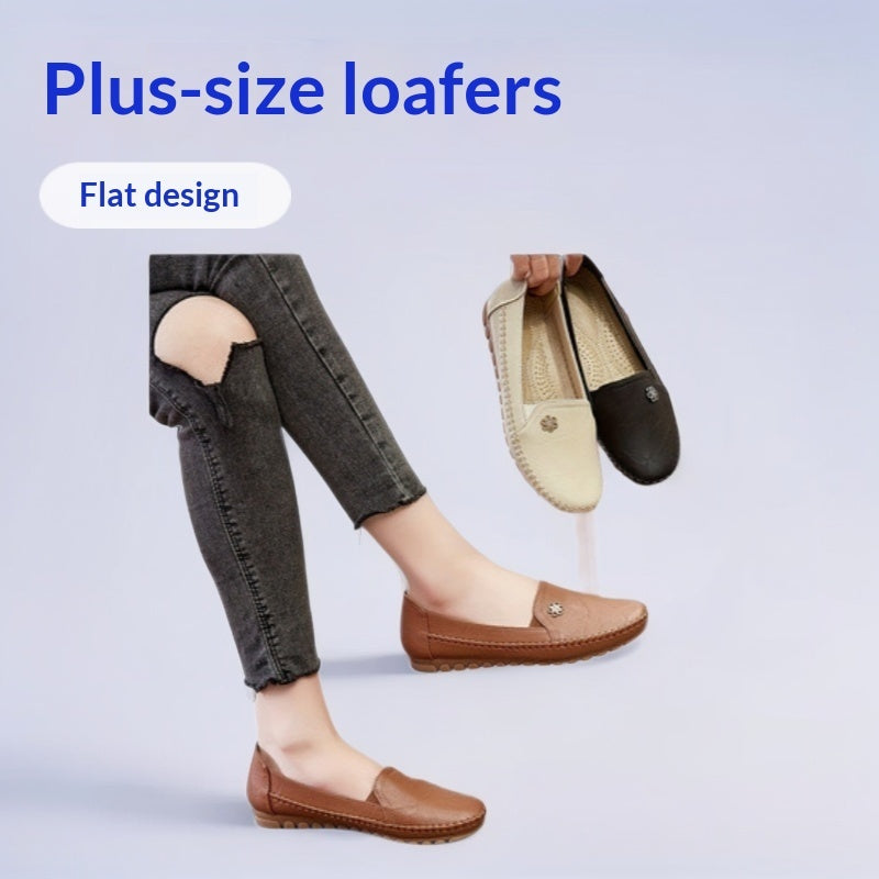Sarah Express Women's Round Toe Slip-On Flat Shoes