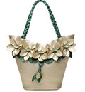Sarah Express Floral Embellished Structured Tote Bag 5