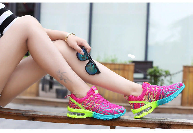 Sarah Express Women's Lightweight Lace-Up Mesh Sneakers