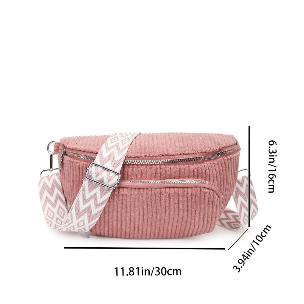 Sarah Express Corduroy Dumpling Crossbody Bag