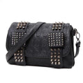 Sarah Express Skull Rivet Vintage Style Messenger Bag default