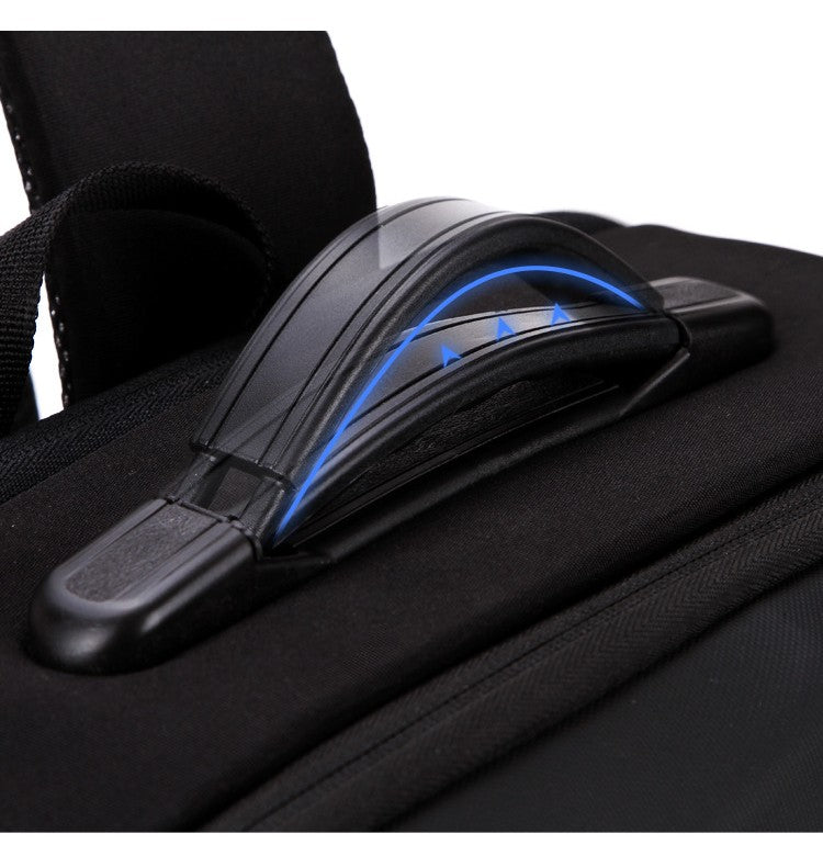 Sarah Express Alloy Frame Hard Shell Tech Backpack