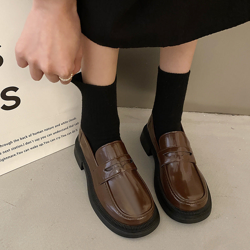 Sarah Express Vintage Preppy Platform Loafers