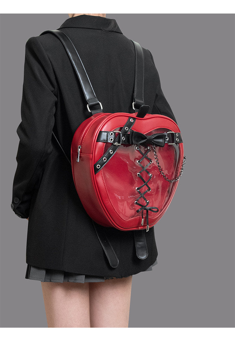 Sarah Express Gothic Bow Backpack with Chain Strap