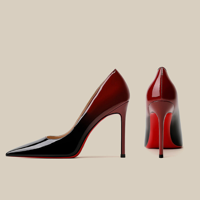 Sarah Express Gradient Patent Leather Stiletto High Heels