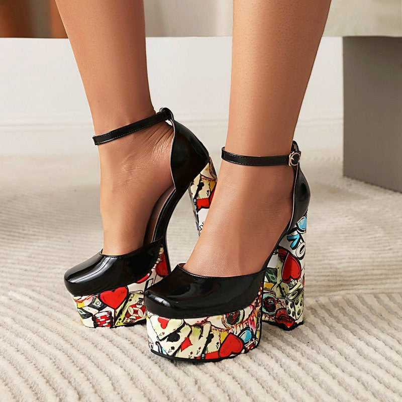 Sarah Express Waterproof Platform Sandals with Chunky Heels