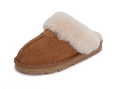 Sarah Express Warm Fleece Lined Slip On Slippers Maroon