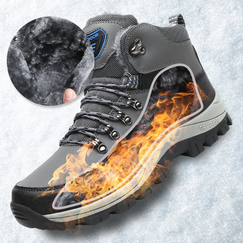 Sarah Express Men's Plush Lined Winter Hiking Boots