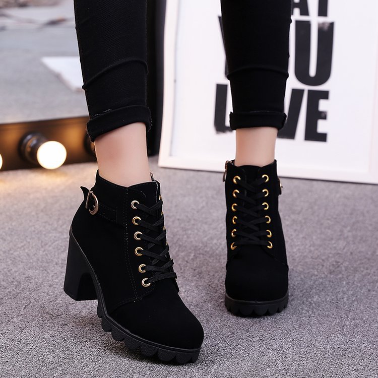 Sarah Express Cross Strappy Suede Martin Ankle Boots