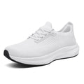 Sarah Express Men's Wide-Toe Breathable Mesh Sneakers White