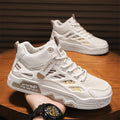 Sarah Express Women's Breathable Mesh High-Top Chunky Sneakers Beige