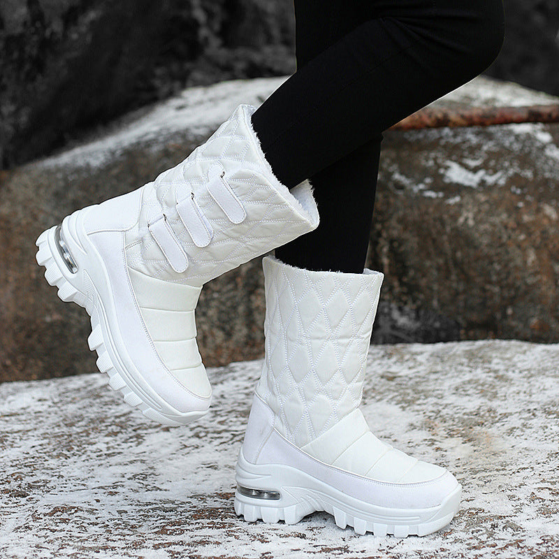 Sarah Express Women's High Top Velvet Snow Boots