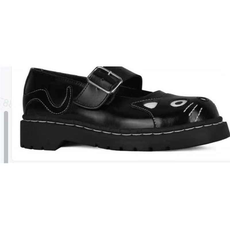 Sarah Express Cat-Theme Velcro Platform Sneakers