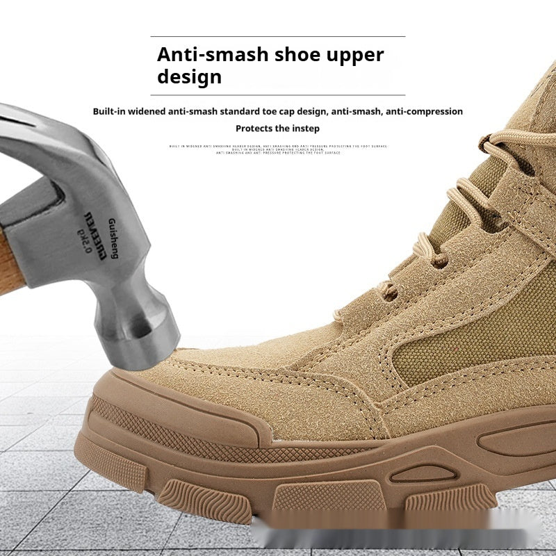 Sarah Express Men's High-Top Steel Toe Work Boots