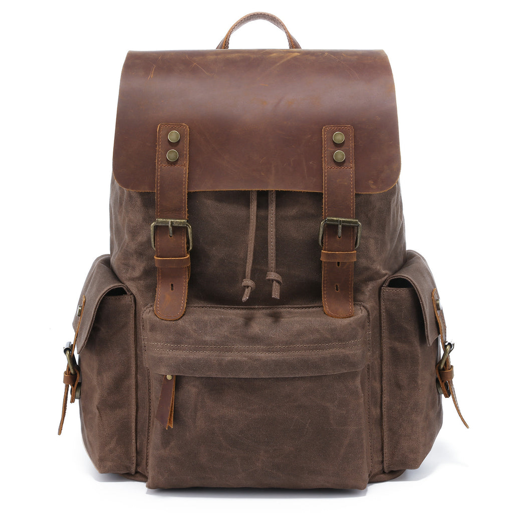 Sarah Express Canvas Oil Wax Waterproof Rucksack