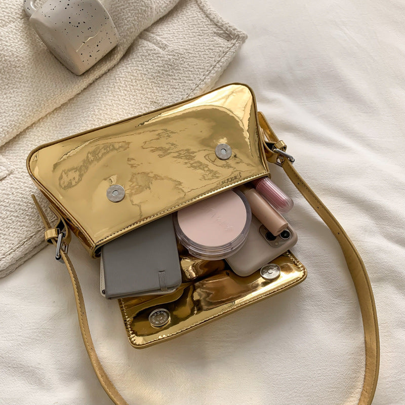 Sarah Express Compact Metallic Finish Shoulder Messenger Bag