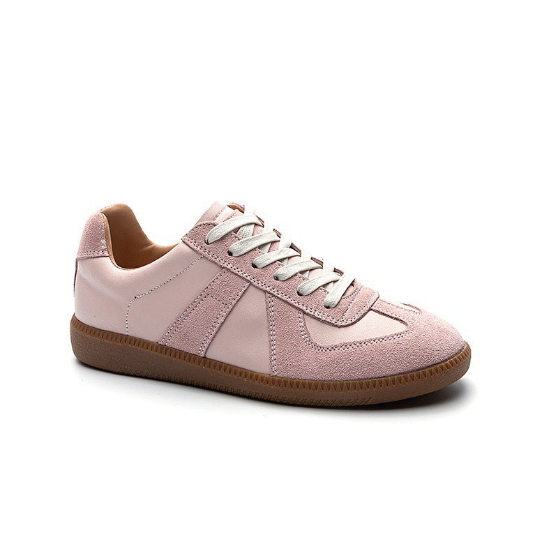 Sarah Express Women's Retro Patchwork Lace-Up Flats