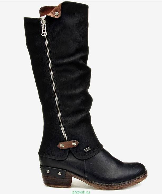 Sarah Express Women's Round Toe Side Zipper Boots