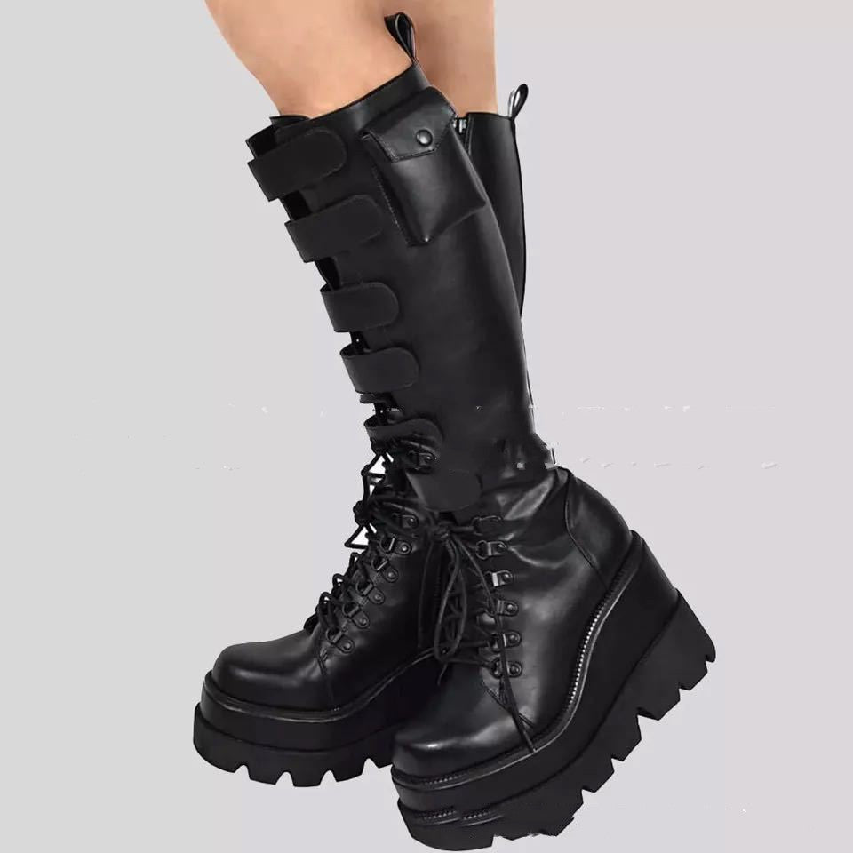 Sarah Express Women's Platform Mid-Calf Winter Boots