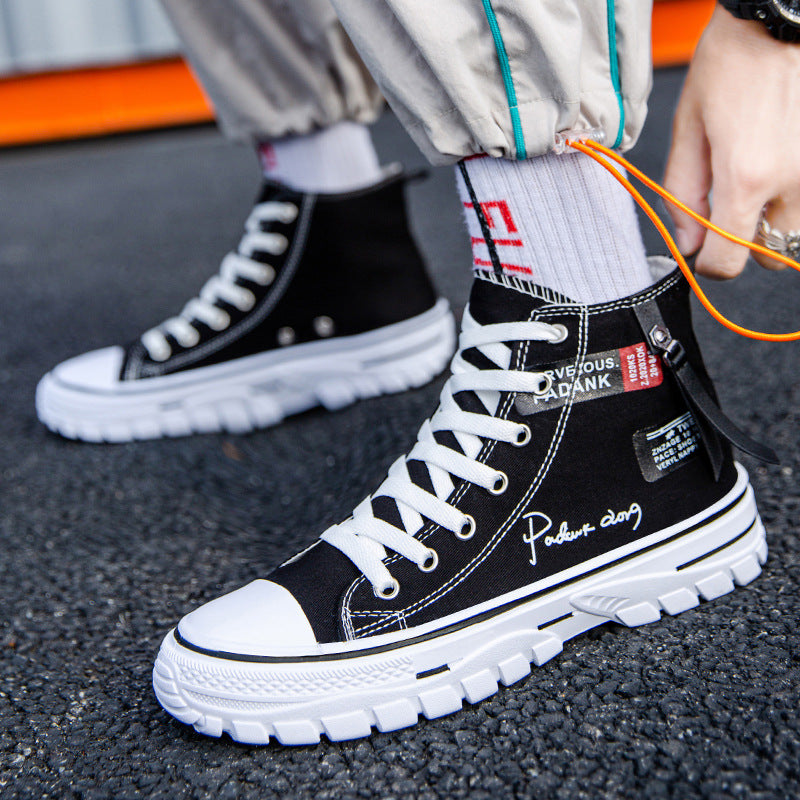 Sarah Express Graphic High-Top Canvas Sneakers