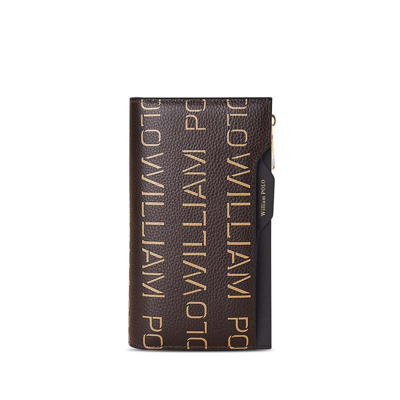 Sarah Express Contrast Letter Print Leather Wallet